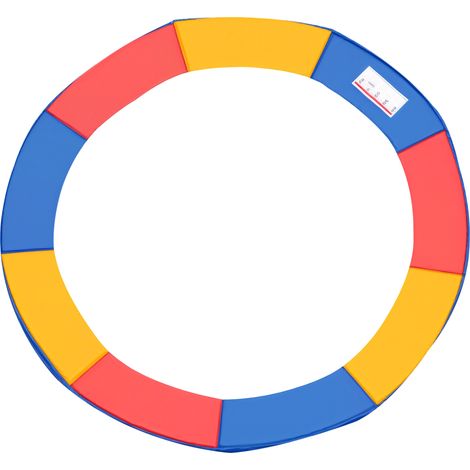 HOMCOM - Coussin de protection pour trampoline de remplacement - PVC - 305x305x0.04cm - multicolore