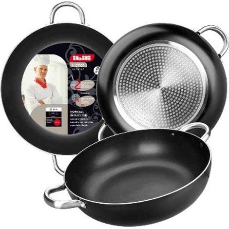ibili Honda 2 Asas Plateado 36 cm Sartén