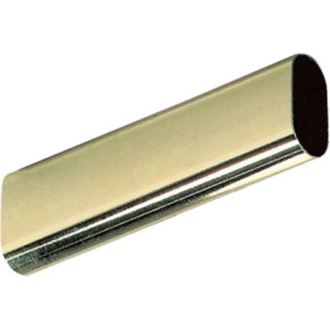 TUBO OVALE OTTONATO MM.30X15 ASTE DA CM.150. Prezzo per 1 pezzo.