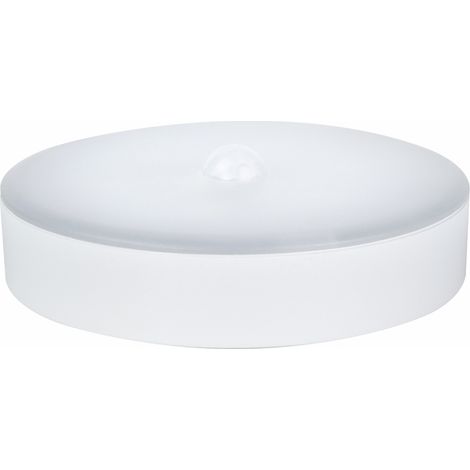 Spot LED Argent 0.8W, 60 lumens, IP21, 4000K, détecteur de mouvement, batterie recheargable, inter. on/off - Tibelec (1/5)