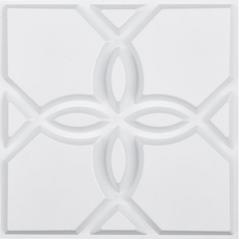 VEVOR 3D-Wandpaneele, 33er-Pack 11,81 x 11,81 Zoll PVC-Fliesen im modernen minimalistischen Blumendesign, 32 Quadratfuß Deckkraft, Akzent-Wandpaneel, Inneneinrichtung für Decke, Mattweiß