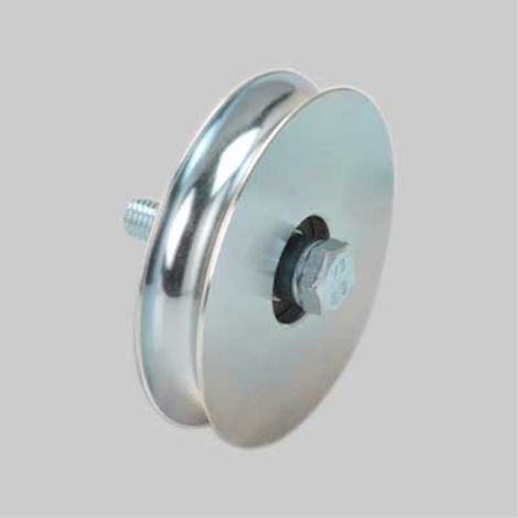 Ruota con bullone per cancelli gola tonda 140 mm