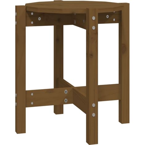 Maison Exclusive - Couchtisch Honigbraun Ø 42,5x45 cm Massivholz