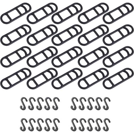 Fahrradlicht-Halterungsgurt, 20 Stück, elastisches Fahrradlicht-Silikonband, Halterung, widerstandsfähiges Fahrradlicht-Silikonband für Taschenlampen, Handys, Lautsprecher, Lichthalter, Fahrradlenker  (1/5)
