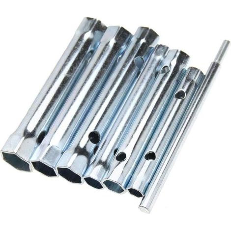 Lot de 6 clés à double extrémité pour plombier, écrou arrière de robinet, clé à bougie d'allumage étendue (1/3)