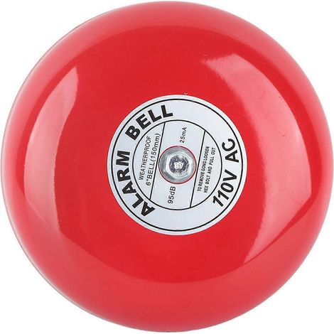 CB‐6B 95dB Metall-Elektro-Rundalarmglocke für Schule, Haus, Fabrik