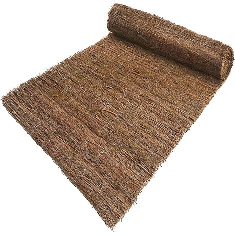 Karat – Canisse brise-vue en bruyère naturelle 300 cm – Tissage fil galvanisé – Résistant aux intempéries – Épaisseur 10-20 mm (1/4)