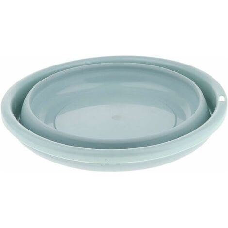 Multifunction Lavabo Lavage Pliable Bassine Rétractable Portable pour Maison Cuisine Pique-Nique Voyage Camping Randonnée Pêche - Bleu 31cm (1/5)