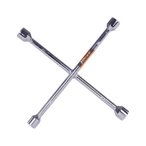 Llave de crucero Brixo para coche – Bocallas hexagonales de 17-21 y 19-23 mm en acero cromado