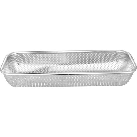 Filtre rectangulaire vertical en acier inoxydable pour évier, égouttoir pour pâtes, légumes et fruits, accessoire de cuisine pratique