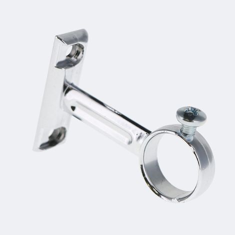 Support pour Barre de penderie en Acier Chromé Ø20mm de 5,4cm - Boulet
