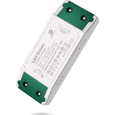 Transformateur 220V 12V LED 30W 2,5A AC à DC Alimentation Tension Constante Transfo Convertisseur pour Casse Tension Bandes Lampes Ampoule Spots Ruban (1/5)