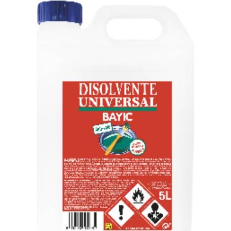 FPLUS disolvente universal 5l. , Enérgico disolvente de gran calidad y eficacia, con múltiples aplicaciones de dilución y limpieza. Útil para gran 
cantidad de pinturas y esmaltes,
