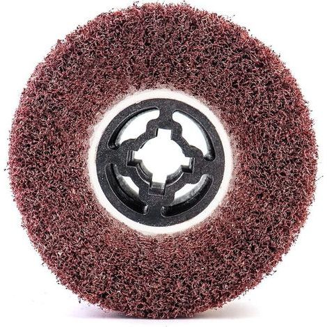 Brosse Abrasive Brosse en Fibre Synthétique pour Rénovateur Extérieur, Ø120x100x19mm, Grain 80 (1/3)