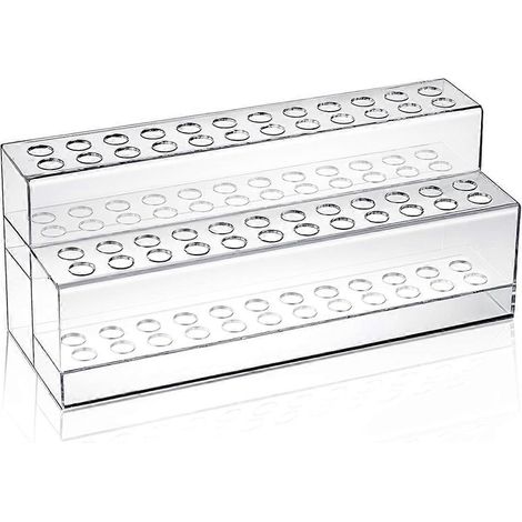 Acryl-Stiftehalter mit 48 Fächern, transparenter Stiftehalter