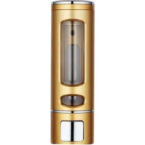 Goldfarbener 400-ml-Einzelseifenspender, Duschgelspender zur Wandmontage, Seifendose, Badezimmer-Toilettenartikel-Zubehör