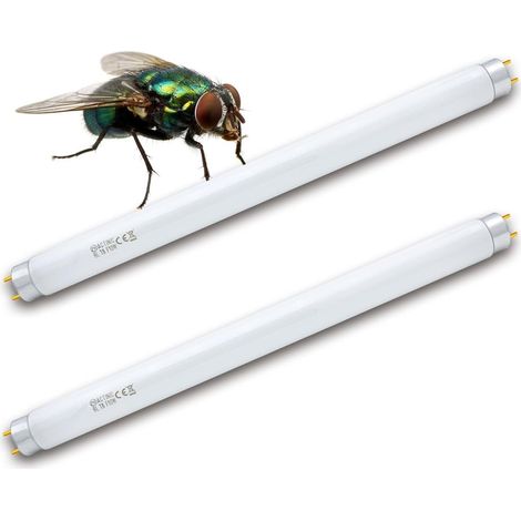 T8 F10W BL Ampoule de rechange pour Lampe Tue Mouche, Tube UV de 34.5cm pour la Tueur de moustique/Tueur insecte de 20W(2 pièces)