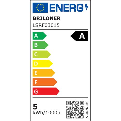 Briloner Lot de 4 Ampoules LED GU10 CEE A 4,7W 850lm 3000K Blanc Chaud - Ampoule GU10 LED Salon Chambre (1/5)