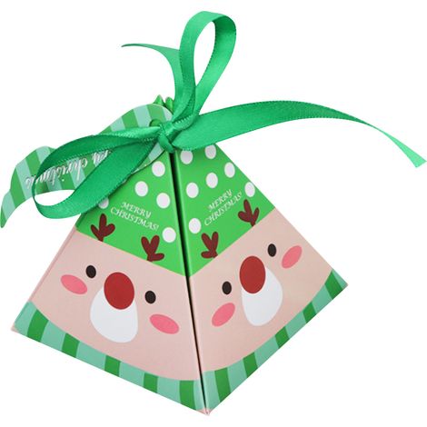 Jeffergarden Boîte d'emballage de Bonbons de Noël 10 Pièces, Jolies Boîtes d'emballage Cadeau Rouges Durables pour Festival, Vacances, Nouvel an (180702WY01-2) (1/5)