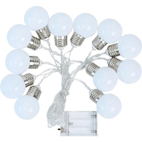 Irovami Guirlande LED lettres lumineuses – 12 ampoules, 1,2m, décoration panneaux et fêtes (1/5)