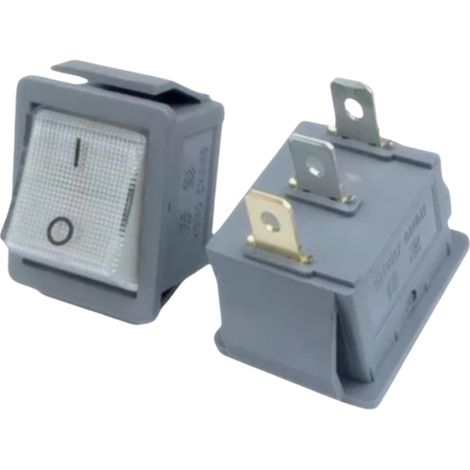 Interrupteur de bateau KCD4 90 cm à 2 vitesses avec voyant lumineux. Interrupteur pour cuisinière électrique. Cuisinière électrique. Poêle à frire électrique. Interrupteur à bouton 3 broches, 2 vitess