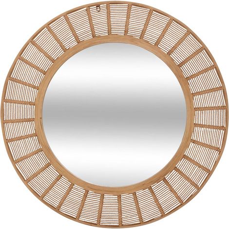 Specchio zelie d91cm marrone - Atmosphera créateur d'intérieur