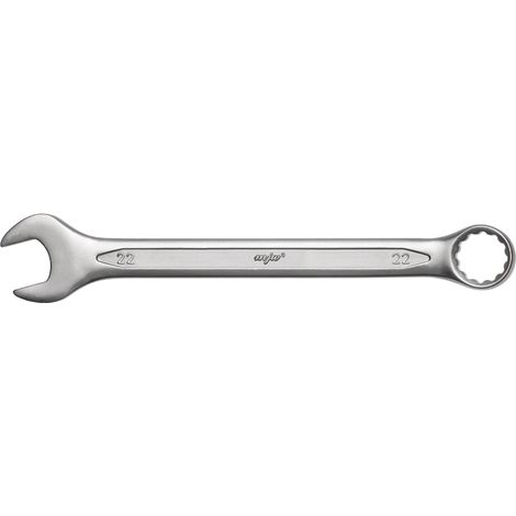 Llave de boca fija tamaño 22, 12 puntas, 15 grados, acero cromo-vanadio 151022