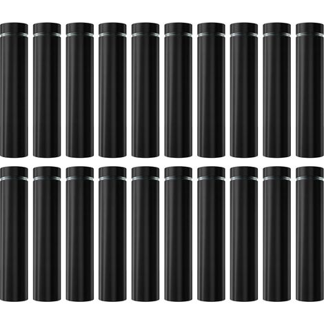 Lot de 20 fixations en acier inoxydable pour verre - Clous de fixation pour panneau d'affichage - Matériel publicitaire (1/5)