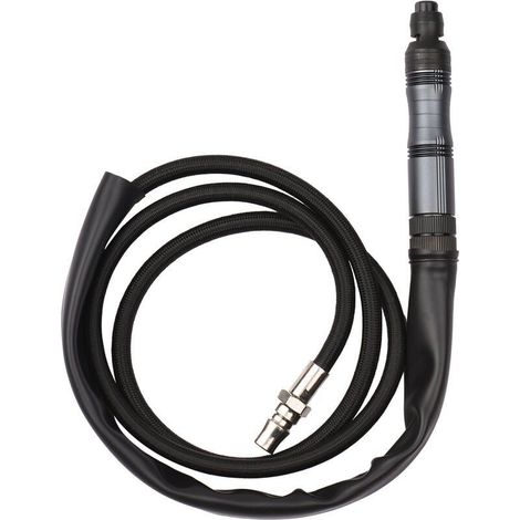 Meuleuse à air de type crayon avec tuyau d'air 2 pinces 1/4 pouce stylo rotatif pneumatique vitesse continue ponceuse à air comprimé polisseuse meulage gravure outil de forage avec clé étui de transpo (1/5)