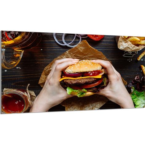 Glasschutzplatte für den Herd 90x52 Hamburger (1/5)