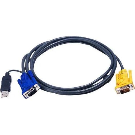 Aten 2L-5203UP câble KVM USB noir 3 mètres