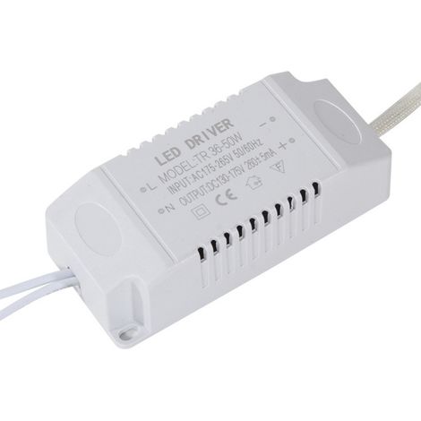 Driver LED - Courant Constant 300 mA - Puissance 36 à 50 W - Entrée CA 180-265 V - Sortie CC 128-170 V - Pour Lampes Plafond - 1 Pièce (1/5)