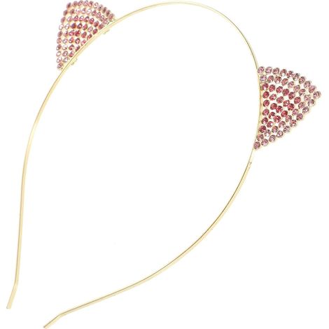 Serrage-tête Oreilles de Chat en Métal Brillant, Style Adorable (1/5)