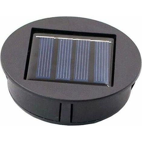 Top Replacement Solar Light for Lantern Solar Panel Light Cover with One LED Bulb, DIY Solar Lantern for Outdoor Garden Decor