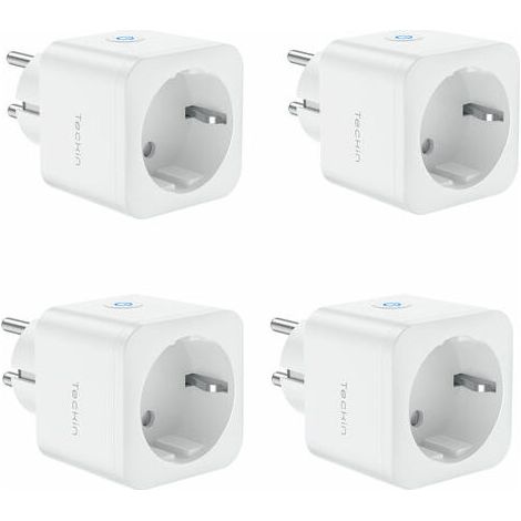 Prise Connectée SP21-4 WiFi 16A Compatible avec Alexa, Google Home, Siri, Commande Vocale, Contrôle à Distance, Minuterie et Horaire, Aucun Hub Requis (4 Paquet) (1/3)