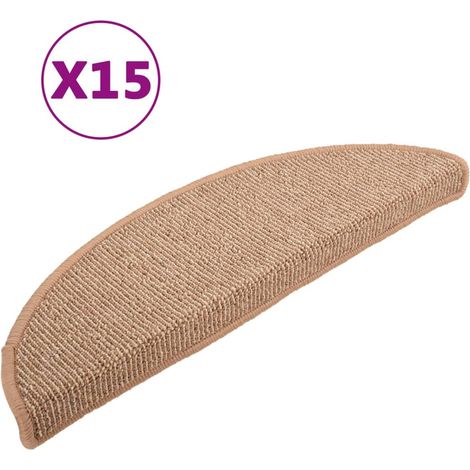 Maison Exclusive - Stufenmatten 15 Stk. 56x17x3 cm Hellbraun Halb