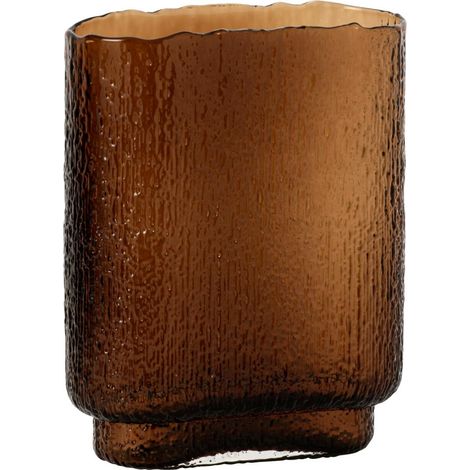 Vase Design en Verre "Kyoto" 25cm Marron (1/2)