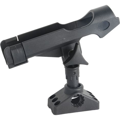 1 Support de canne à pêche, réglable, angle ajustable, matériaux résistants, pour rails de kayak (1/5)