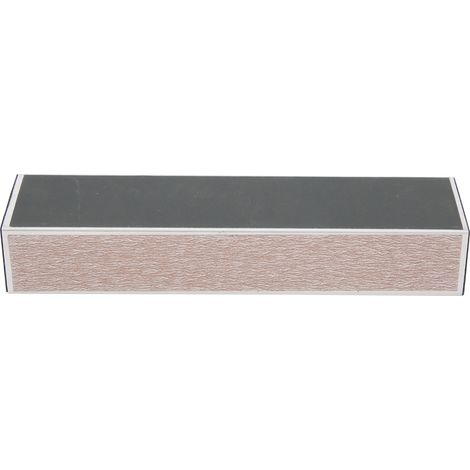 Bloc de ponçage en alliage d'aluminium, faisceau de nivellement de Fret de guitare avec outil d'élimination des bavures à main en papier de verre
