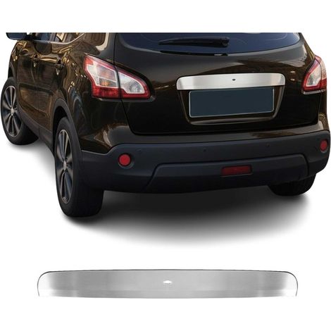 Garniture de Hayon Coffre pour Nissan Qashqai 2006-2014 en acier inox Brossé (1/5)