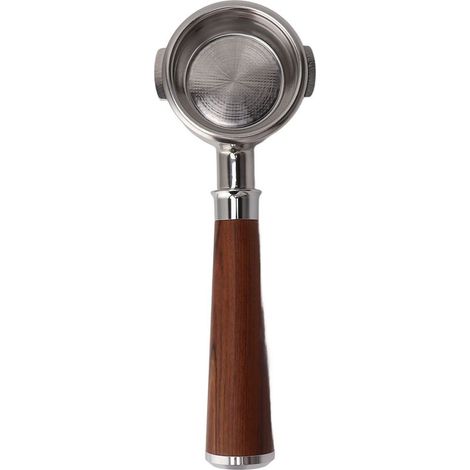 Portefiltre Nu 58mm Portefiltre Universel pour Machine à Café avec Deux Oreilles Portefiltre Café en Acier Inoxydable Type A Rouge Acide (1/5)