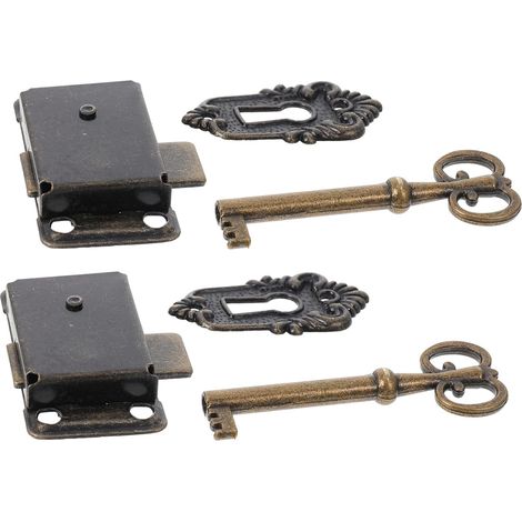 Lot de 6 verrous vintage pour boîtes à bijoux et meubles (1/5)