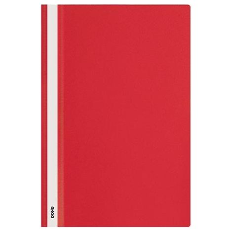 DOHE Dossiers fastener PP lomo personalizable A4 rojo