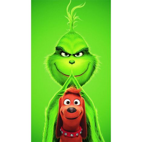 Rideau/drapeau de porte de Noël 2026, fond photo intérieur/extérieur avec motif monstre vert - 90180cm - LMGBJB-10