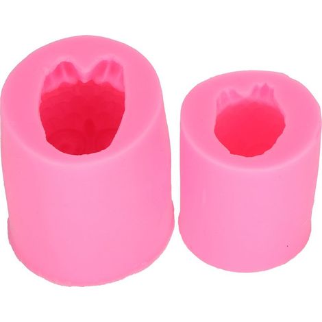 Moule à bougie 3D en forme de hibou, en Silicone, pour décoration de gteaux, savon, chocolat, outil (1/5)