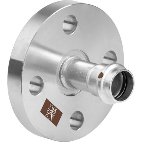 Viega Temponox-Flanschübergang, DN 32, d 35mm, n 4 Stahl nichtrostend Modell 1759, 811136 (1/2)