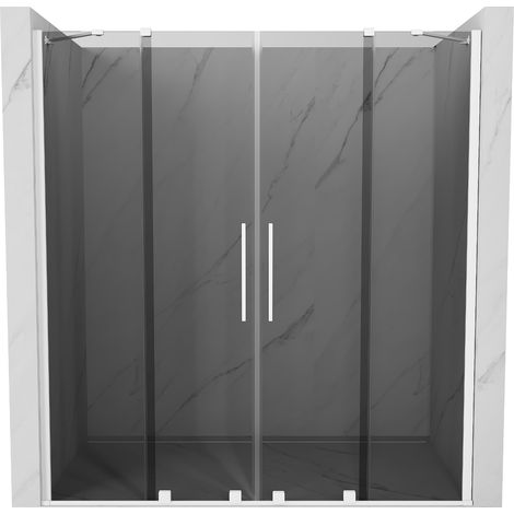 Mexen Velar Duo porte doccia scorrevoli 170 cm, grafite, bianco - 871-170-000-42-20 (1/5)