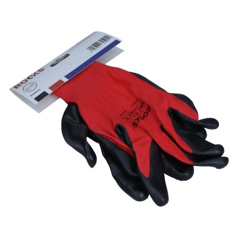 Guanti da Lavoro Poliestere/Nitrile ROOKS Taglia XXL – 1 Paio (OK-09.0010)