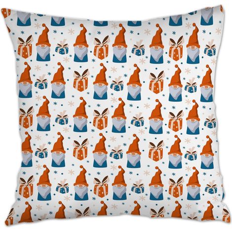 Housse de coussin sans coussin fermeture à glissière pour le Jour de l'An, Noël, Pâques (1/5)