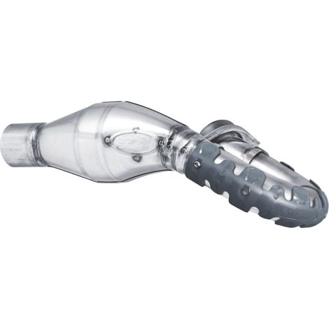 Cache-collecteur d'échappement long Polisport 40 4T Gris Durable